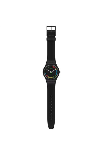 Swatch Unisex Analogue Quartz Movement Watch with Bio-sourced 41mm Case and Bracelet
