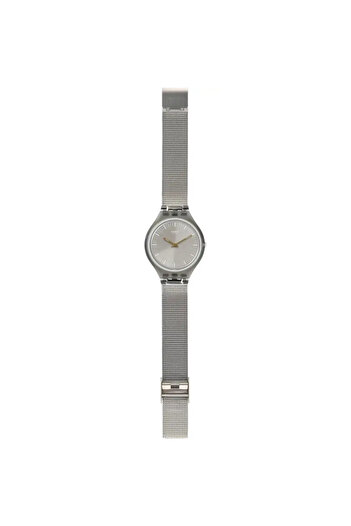 Swatch Women’s Analogue Quartz Movement Watch with Plastic 36mm Case and Stainless Steel Bracelet