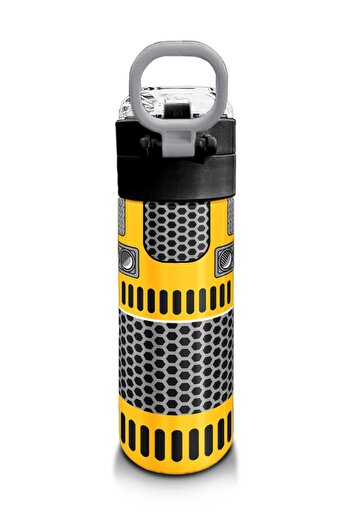 Coral High Kids Erkek Desenli Pipetli ve Direkt İçim Çelik Termos 500 ml