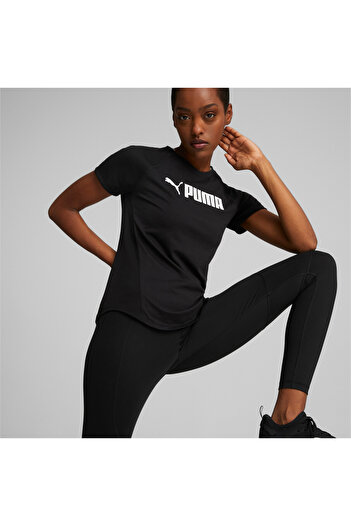 Puma Womens Fit Logo Training T-shirt - Black