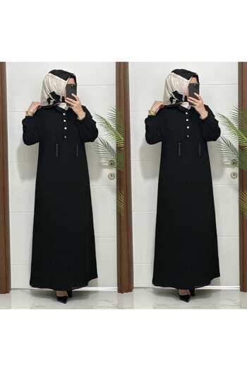 MODA ALMİRA 5858 K-80 Black Gulay Dress