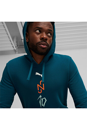 Puma Mens x NEYMAR JR Creativity Football Hoodie Sweatshirt - Blue