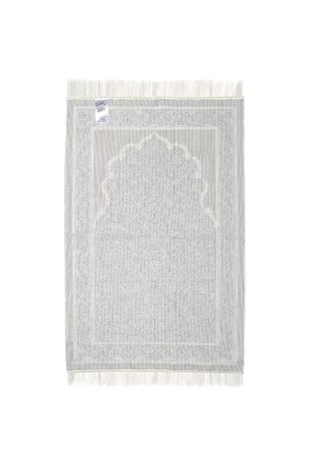 MANASEK Prayermat - White & Light blue