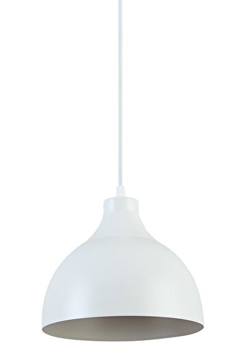 Modavize Vega Modern Tasarım Cafe Mutfak Salon Beyaz Renk Tekli Avize (20CM ÇAP)