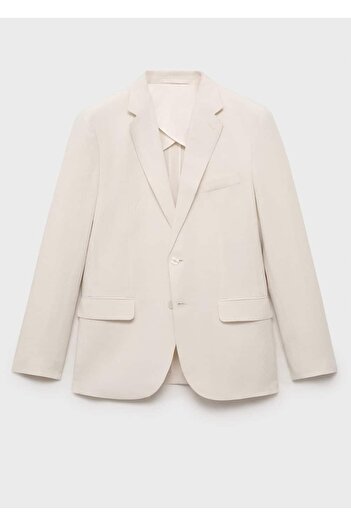 MANGO Man Lyocell keten slim fit blazer ceket