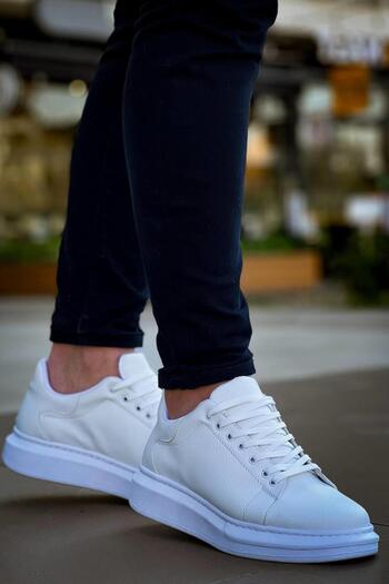Byshoes Kb-X500 Kuback Lace-Up White Casual Men's Shoes
