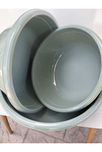 kurt41 3-Piece Mixed Vivid Color Plastic Basin Set Kitchen Container Bowl Set (7.5/10/15 Liters)3