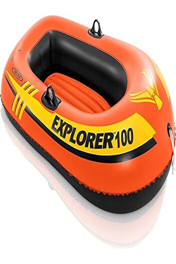 Intex Explorer Inflatable Boat Series: Dual Air Chambers – Welded Oar Locks – Grab Handles