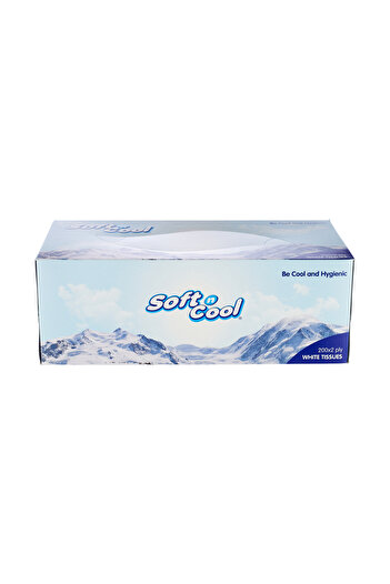 Soft N Cool Soft Facial Tissue 200 Sheets 2 Ply ,5 Boxes X 6 Outer Sterilized Tissue, 30 Boxes