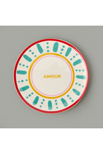 Evidea Kitchen Amour Pasta Plate - Colorful - 19 cm