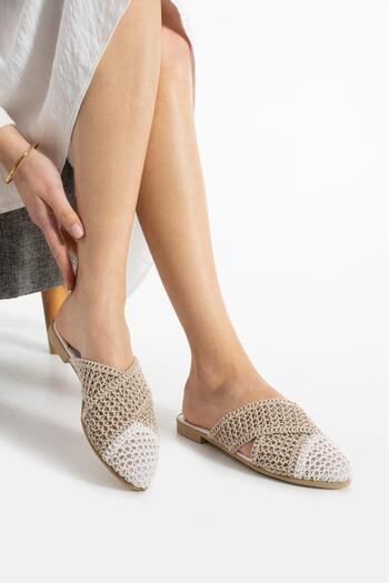 SWORD Summer Slippers - Lace Braided Double Color Cross Casual Slippers - Slippers