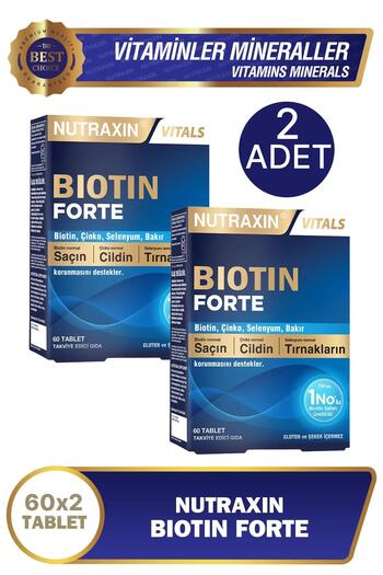 Nutraxin Biotin Forte Tablets 2 Pieces of 60