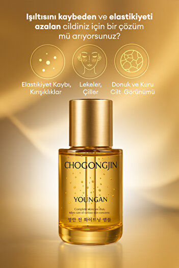Missha Kırışıklık Karşıtı, Aydınlık ve Canlı Görünüm Sunan Ampul CHOGONGJIN Youngan Jin Brightening Ampoule