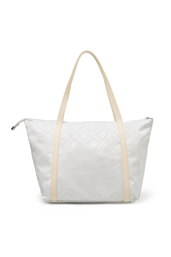 Fossil White Women's Technical Fabric Hand and Shoulder Bag 05Fo25Y5053