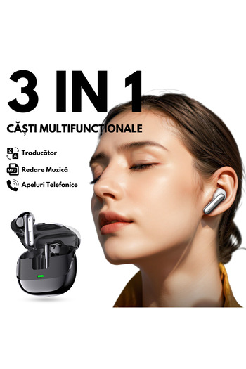 OEM Căști traducător pentru conversații în timp real, 144 de limbi, traducere foto, control tactil
