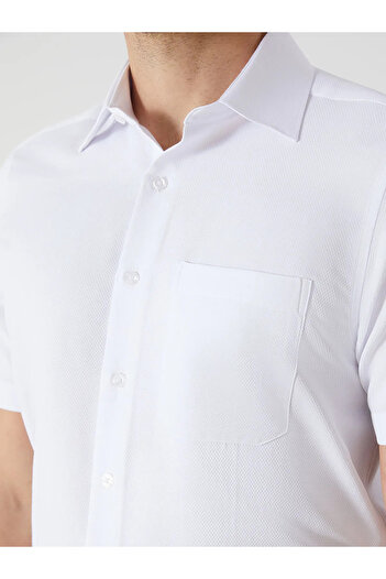 LC Waikiki Regular Fit Short Sleeve Dobby Men's Shirt