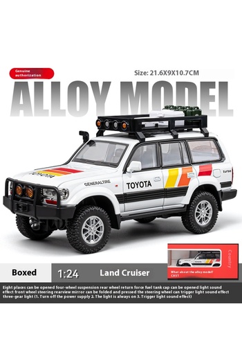Choice1 White with box 1:24 Scale LC80 Off-road Vehicle Alloy Car Model Diecast Toy Ornament Gift Souvenir C