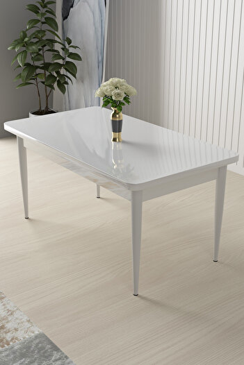 Canisa Concept Nil Serisi 70x110 Sabit Beyaz Mutfak Masası