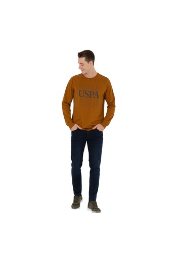 U.S. Polo Assn. Men's Navy Blue Crew Neck Sweatshirt