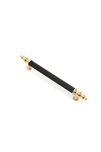 Sucuoğlu Zirve Elit 96 mm Mobilier Bucătărie Sertar Dulap Mâner Mâner - Negru-Auriu - 6 buc.