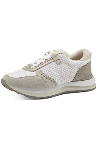 Tamaris Damen Low Sneaker Low Top 1-23724-30 Weiß 147 Offwhite Comb Textil/synthetik
