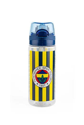 Fenerbahçe Licensed Flask with Straw 500 ml – Yellow Navy Blue Sevda Is with You in Every Sip!