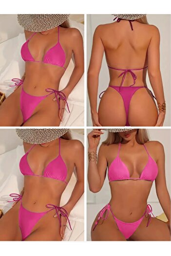 Bikini Ευρωπαϊκό τύπο πολύ κομψό γυναικείο σετ μπικίνι καλοκαιρινή σεζόν 2025
