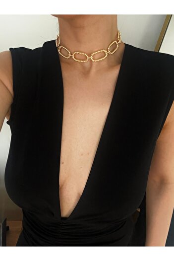 Hoop jewelery Chain Choker Necklace