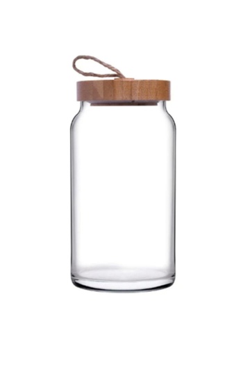 Paşabahçe 43593 Woody Jar with Bamboo Lid 1130 Cc