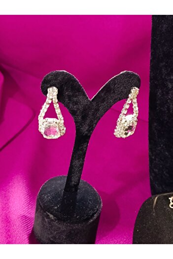 Zanora 3Pcs Zircon Stone Choker Set Bridal Jewelry Party Invitation Set
