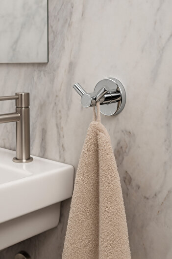 MultiStore Chrome V Fork Robe Hanger