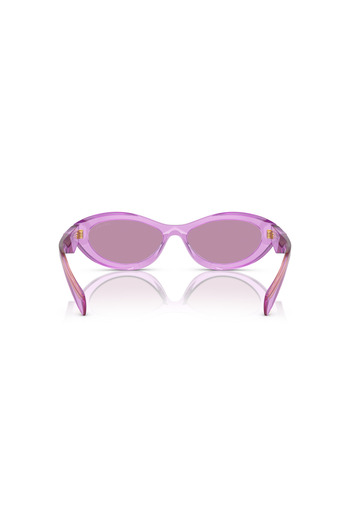 Prada Women Irregular Sunglasses- Pr 26zs - Lense Size:55mm - Transparent Amethyst