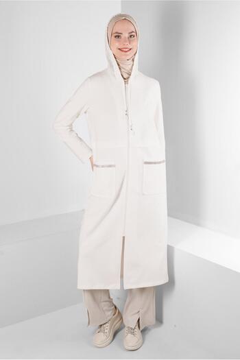 Alvina Hooded and Pocketed Tracksuit Tunic - 43665