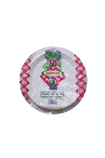 Generic Gulfmed - Set of 50 Plastic Plates 26 cm