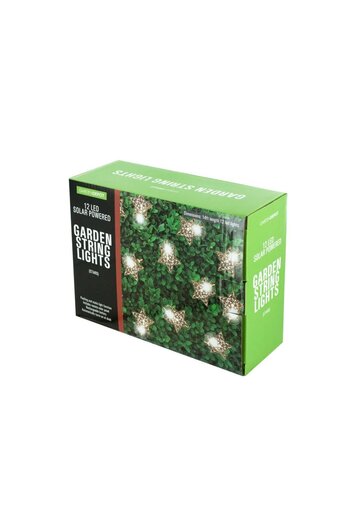 Generic 12-Light Silver Star String Lights