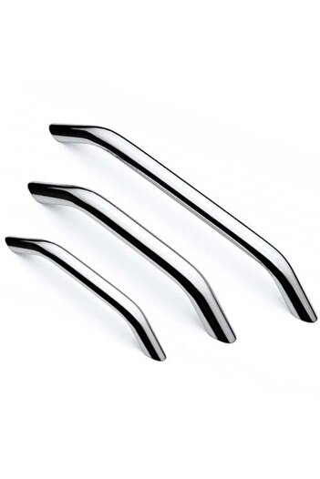Sucuoğlu Kartal Luxury 128 mm Mobilier Bucătărie Sertar Dulap Mâner Dulap Mâner - Crom - 3 buc