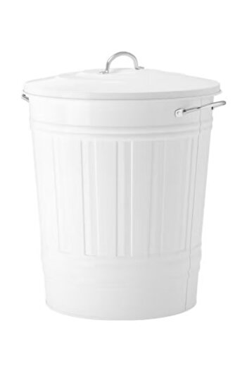 rexa Bin With Lid White 51x41cm