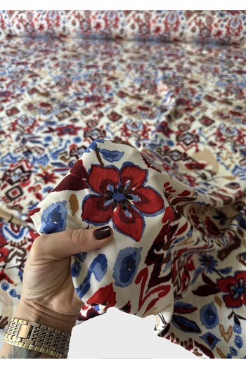 BURSA KUMAŞTAN En150 Double Color Cotton Viscose Fabric for Dresses, Shalwar, Skirts, Blouses and Shirts. Reg