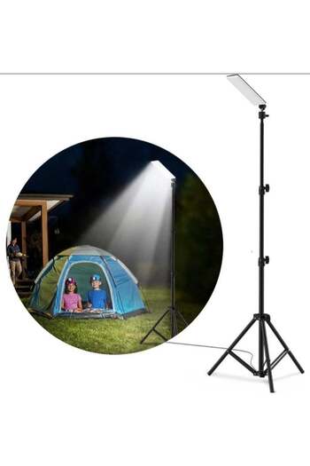 DLC LED Spotlight with Tripod Stand Multiple Features Make it Ideal for use For Travel outdoor