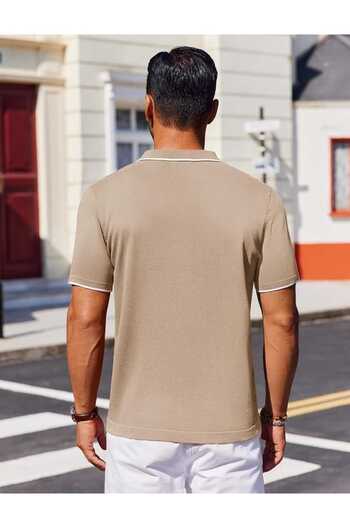 youknitwear you Πλεκτό μπλουζάκι Maicon Polo με λαιμόκοψη