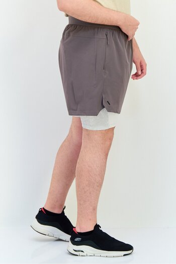 adidas Men Sportswear Fit 7 Inseam Training Shorts, Dusty Grey