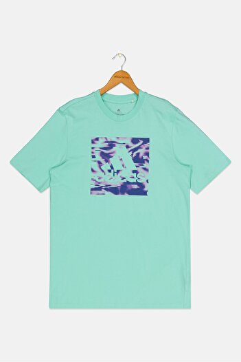 adidas Kids Boy Short Sleeve Outdoor T-shirt, Mint Green