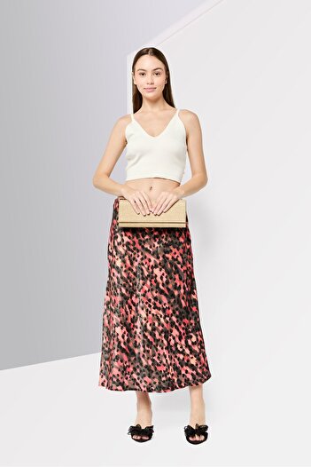 Dkny Women Animal Print Maxi Skirt, Multicolor