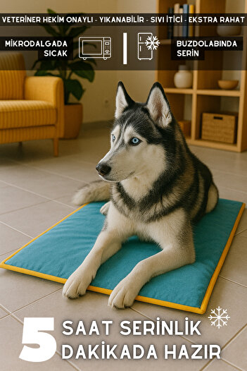 pawdaz Serin (80X60CM) - 4 Mevsim Kedi/ Köpek Matı, Sıcak Veya Soğuk Kullanılabilen Minder Yatak