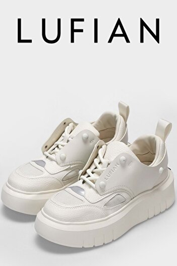 Lufian 122230013   Icy Sneaker Unisex Leather Sports Shoes White