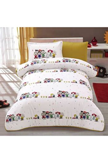 Pazar Home Bedding 4-piece children's single bed sheet, 170*225 cm, single - Bazaar Home Liwa, with stitched filling