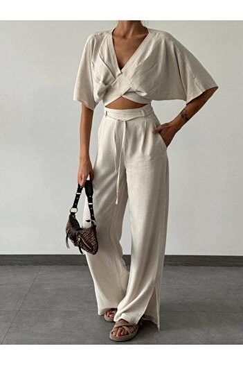 OYERGA MODA Női Crop dupla nyári öltöny