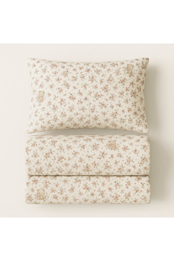 Pazar Home Bedding 4-piece children's single bed sheet, cotton, 170*225 cm, single - Bazaar Home Birth, with stitched filling