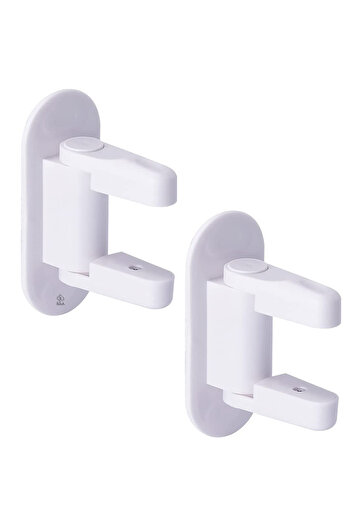 zola Set of 2 anti-opening safety locks, for doors and windows, 12x5x7 cm, white