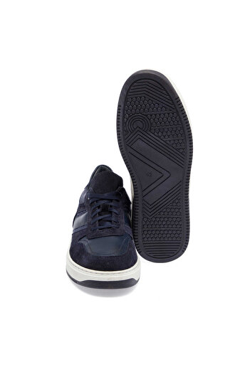 Tergan Lacivert Deri-Tekstil Erkek Sneaker - E24I1AY56901-W32